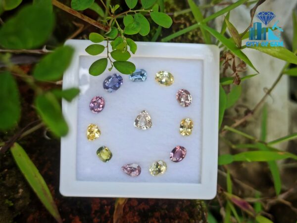 3_Faceted Natural Ceylon Sapphire Collection - city of gem ratnapura