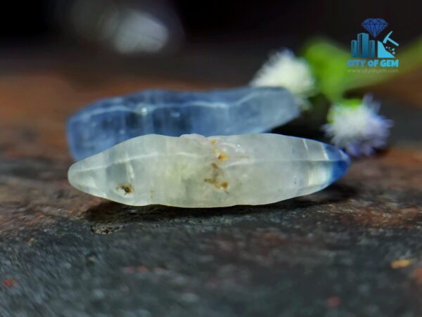 2_Ceylon Natural sapphire Crystal Couple city pf gem blue sapphire and white sapphire with blue color band