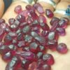 8_Facet Grade Natural Pink and Red Garnet Alluvial Rough Collection from Elahera Mining