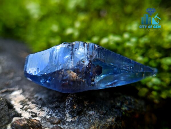 Kataragama Blue Sapphire Crystal – Natural Royal Blue Sapphire Complete Crystal