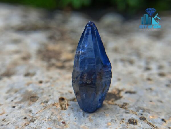 Kataragama Blue Sapphire Crystal – Natural Royal Blue Sapphire Complete Crystal