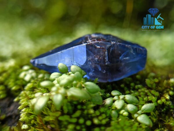 Kataragama Blue Sapphire Crystal – Natural Royal Blue Sapphire Complete Crystal