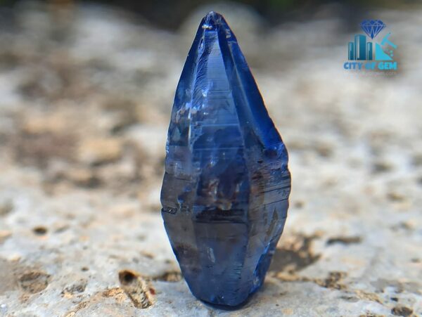 Kataragama Blue Sapphire Crystal – Natural Royal Blue Sapphire Complete Crystal