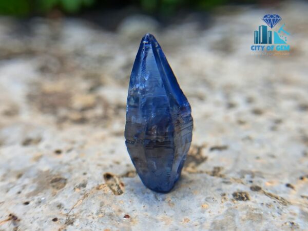 Kataragama Blue Sapphire Crystal – Natural Royal Blue Sapphire Complete Crystal