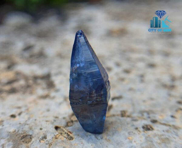 Kataragama Blue Sapphire Crystal – Natural Royal Blue Sapphire Complete Crystal