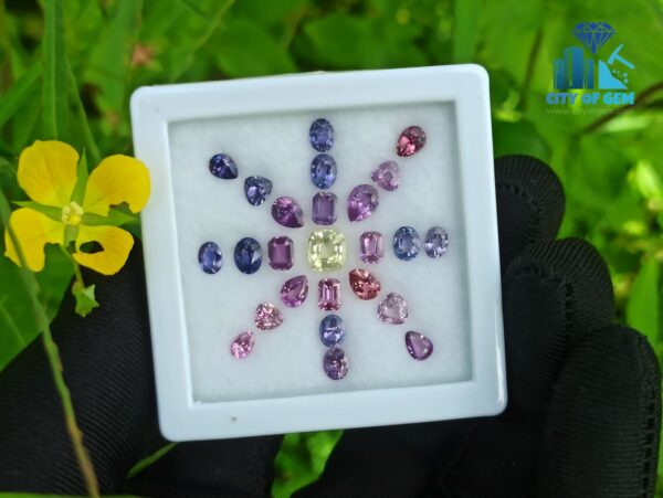 Ceylon Natural Sapphire Faceted Stone Collection
