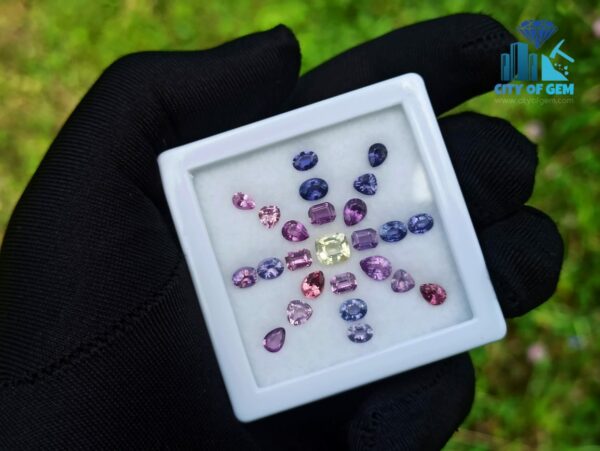 Ceylon Natural Sapphire Faceted Stone Collection