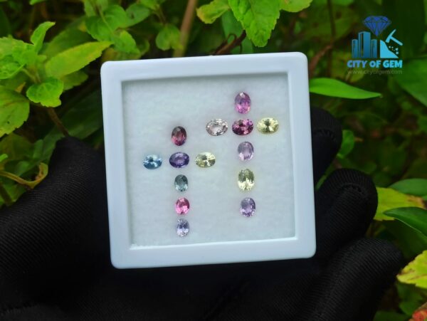 Ceylon Natural Sapphire Faceted Stone Cross Design Collection