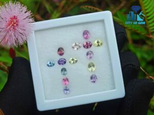 Ceylon Natural Sapphire Faceted Stone Cross Design Collection