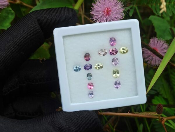 Ceylon Natural Sapphire Faceted Stone Cross Design Collection