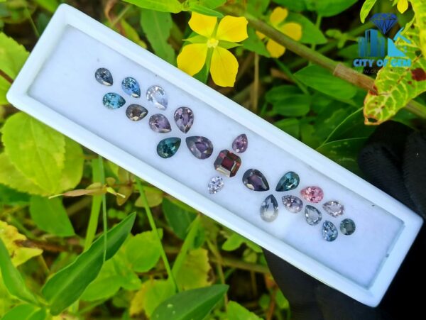 Natural Spinel Faceted Stones Collection From City Of Gem Collection