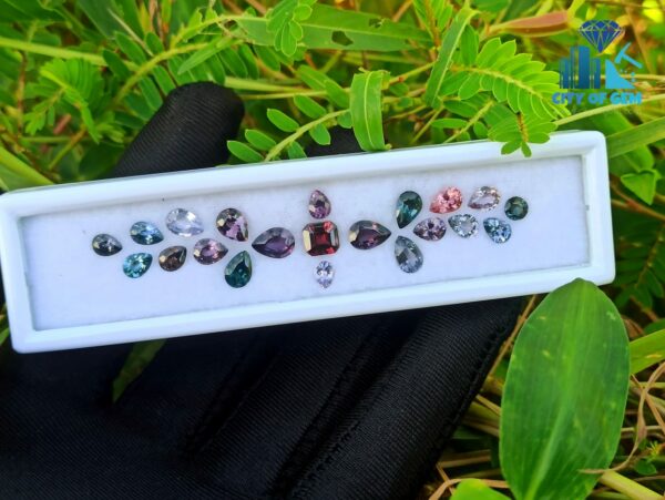 Natural Spinel Faceted Stones Collection From City Of Gem Collection