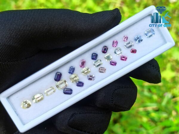 Ceylon Natural Sapphire Faceted Stone Collection