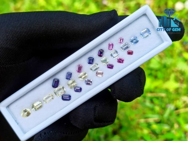 Ceylon Natural Sapphire Faceted Stone Collection