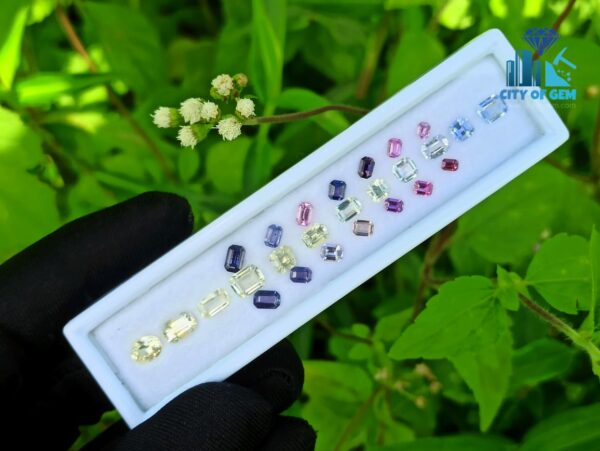 Ceylon Natural Sapphire Faceted Stone Collection