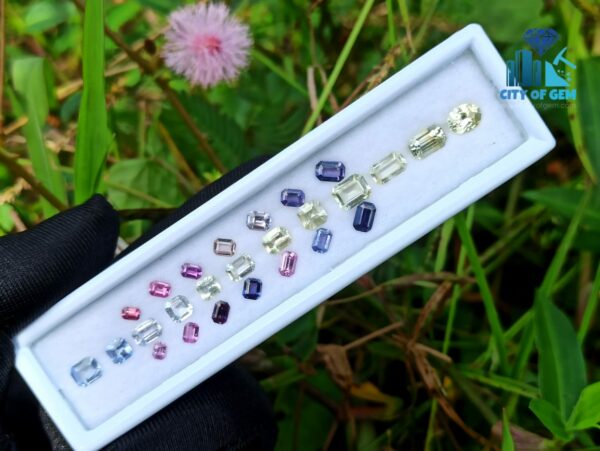 Ceylon Natural Sapphire Faceted Stone Collection