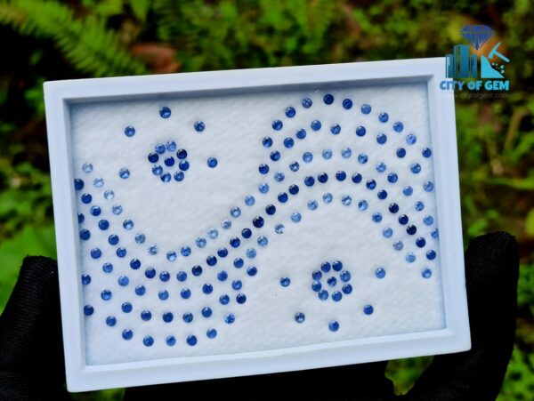 Ceylon Blue Sapphire Calibrated Round - city of gem ratnapura (1)