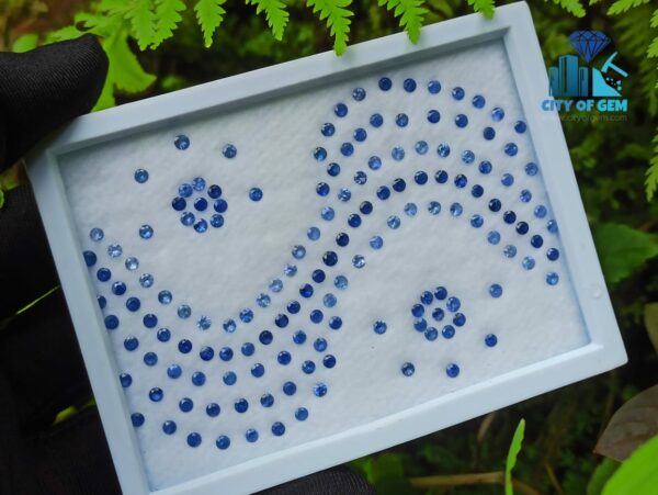 Ceylon Blue Sapphire Calibrated Round - city of gem ratnapura (1)