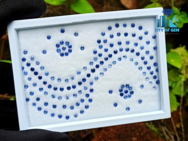 Ceylon Blue Sapphire Calibrated Round - city of gem ratnapura (1)