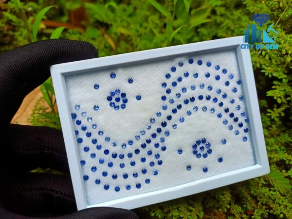 Ceylon Blue Sapphire Calibrated Round - city of gem ratnapura (1)