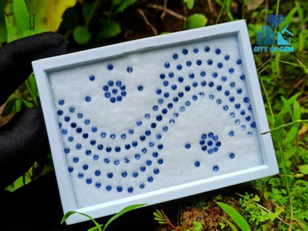 Ceylon Blue Sapphire Calibrated Round - city of gem ratnapura (1)