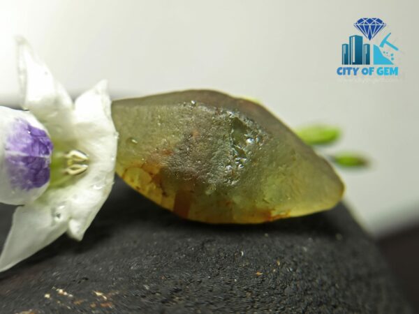 Rare Natural Green Sapphire Doubly Terminated Crystal From Ceylon