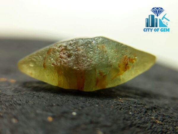 Rare Natural Green Sapphire Doubly Terminated Crystal From Ceylon