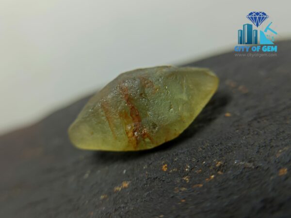 Rare Natural Green Sapphire Doubly Terminated Crystal From Ceylon