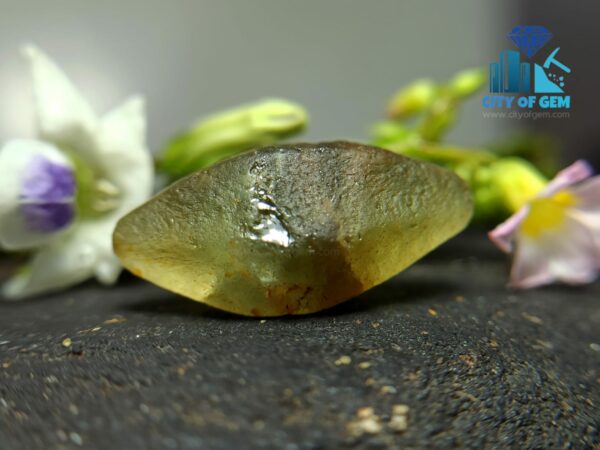 Rare Natural Green Sapphire Doubly Terminated Crystal From Ceylon