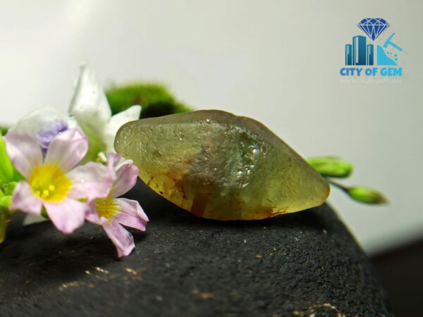 Rare Natural Green Sapphire Doubly Terminated Crystal From Ceylon