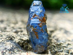 Kataragama Blue Sapphire Crystal - Natural Blue Sapphire Crystal with Naturally occured growth marks