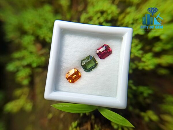 Orange Garnet, Zircon & Spinel Faceted - city of gem ratnapura (1)