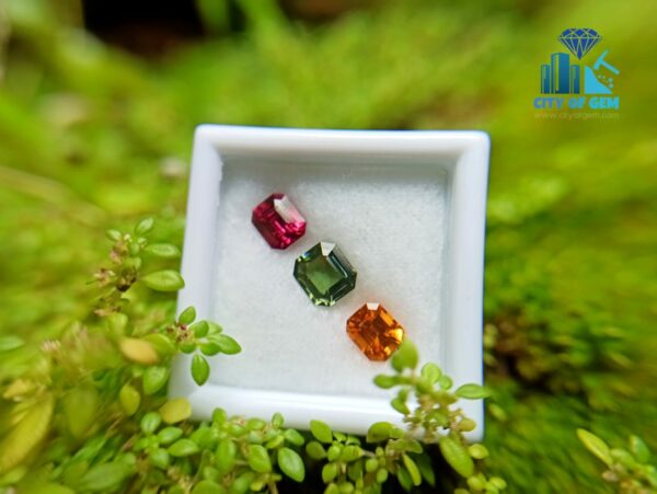 Orange Garnet, Zircon & Spinel Faceted - city of gem ratnapura (1)