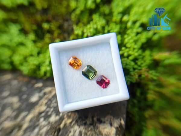 Orange Garnet, Zircon & Spinel Faceted - city of gem ratnapura (1)