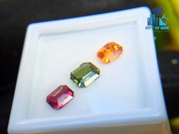 Orange Garnet, Zircon & Spinel Faceted - city of gem ratnapura (1)