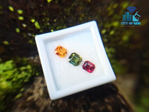 Orange Garnet, Zircon & Spinel Faceted - city of gem ratnapura (1)