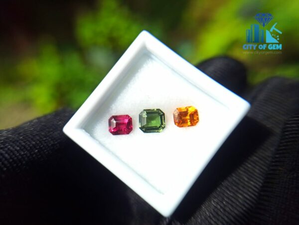 Orange Garnet, Zircon & Spinel Faceted - city of gem ratnapura (1)