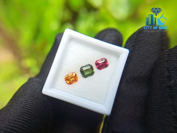 Orange Garnet, Zircon & Spinel Faceted - city of gem ratnapura (1)