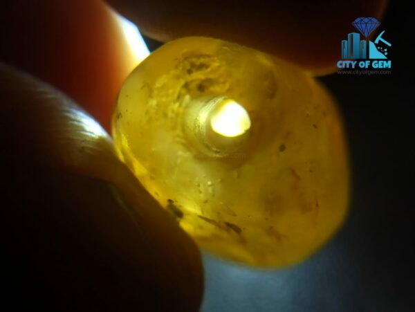 Ancient Natural Sapphire Large Mukkaru Bead From A Place Where Mukkaru Poeple Lived In Sri Lanka