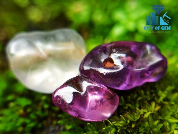 Ancient Natural Pink Sapphire, Purple Sapphire & White Sapphire Mukkaru Beads From Sri Lanka With Very Special Carving – History Of Gem Industry