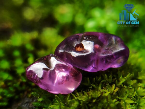 Ancient Natural Pink Sapphire, Purple Sapphire & White Sapphire Mukkaru Beads From Sri Lanka With Very Special Carving – History Of Gem Industry