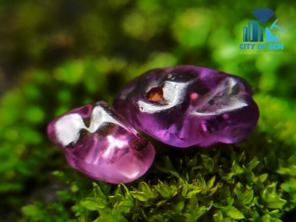 Ancient Natural Pink Sapphire, Purple Sapphire & White Sapphire Mukkaru Beads From Sri Lanka With Very Special Carving – History Of Gem Industry