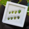 Natural Green Zircon Trilliant & Pear Shape Collection For Jewelry Design