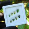 Natural Green Zircon Trilliant & Pear Shape Collection For Jewelry Design