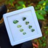 Natural Green Zircon Trilliant & Pear Shape Collection For Jewelry Design