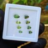 Natural Green Zircon Trilliant & Pear Shape Collection For Jewelry Design