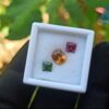 Natural Orange Zircon, Green Zircon & Rhdolite Garnet Gemstones For Jewelry Design