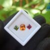 Natural Orange Zircon, Green Zircon & Rhdolite Garnet Gemstones For Jewelry Design