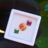 Natural Orange Zircon, Green Zircon & Rhdolite Garnet Gemstones For Jewelry Design