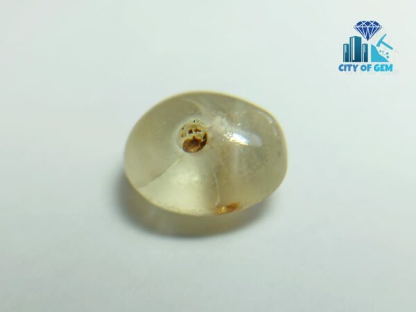 Ancient Natural White Sapphire Mukkaru Bead From A Place Where Mukkaru Poeple Lived In Sri Lanka